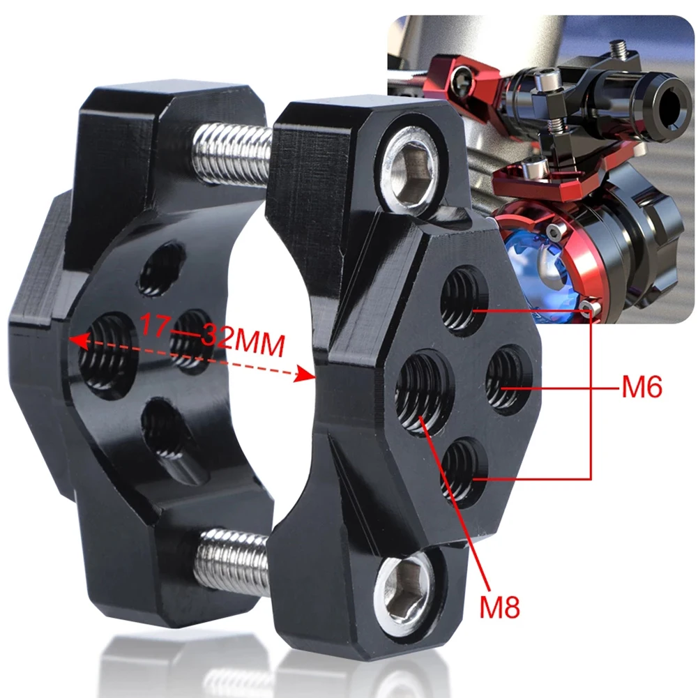 

Motorcycle Stent 17-32mm Bracket Bumper Clamp Auxiliary Spotlight Headlight Mount Clip Light Phone GPS Handlebar Holder