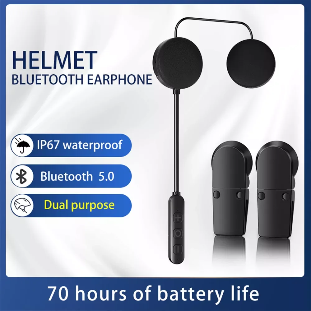 

Bluetooth 5.0 Universal Q7 Motorcycle Scooter Helmet Headset Headset Speaker Handsfree Music Call Control Headphone