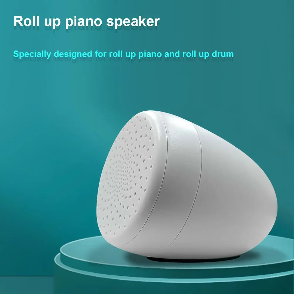 

Roll Up Piano Speaker Powerful Hifi Sound Effect Roll Up Drum Portable Desktop Small Speaker Instrument Audio