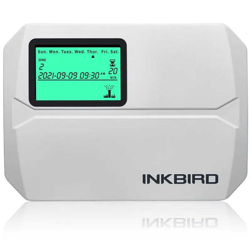 

INKBIRD 8-Zone Smart Sprinkler Controller Watering Irrigation System With Non-Volatile Memory & Seasonal Adjust & Rain Bypass