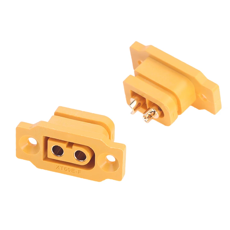 

2pcs/lot XT60E-F XT60 XT 60 DC500V 30A-60A Female Plug Gold Plated Connector Power Battery Connecting Adapter