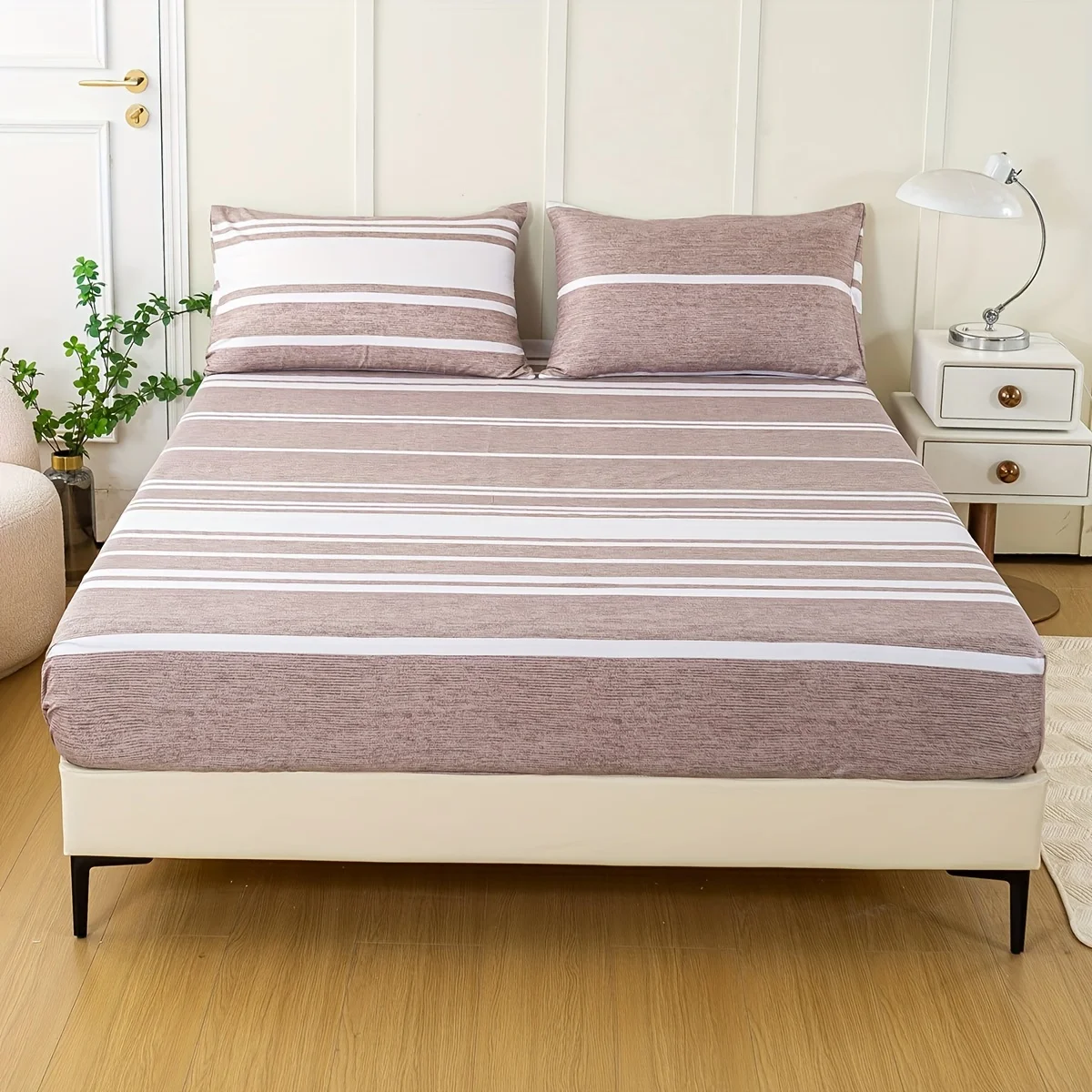 

Комплект простыней из 3 предметов, горошек, 100% полиэстер