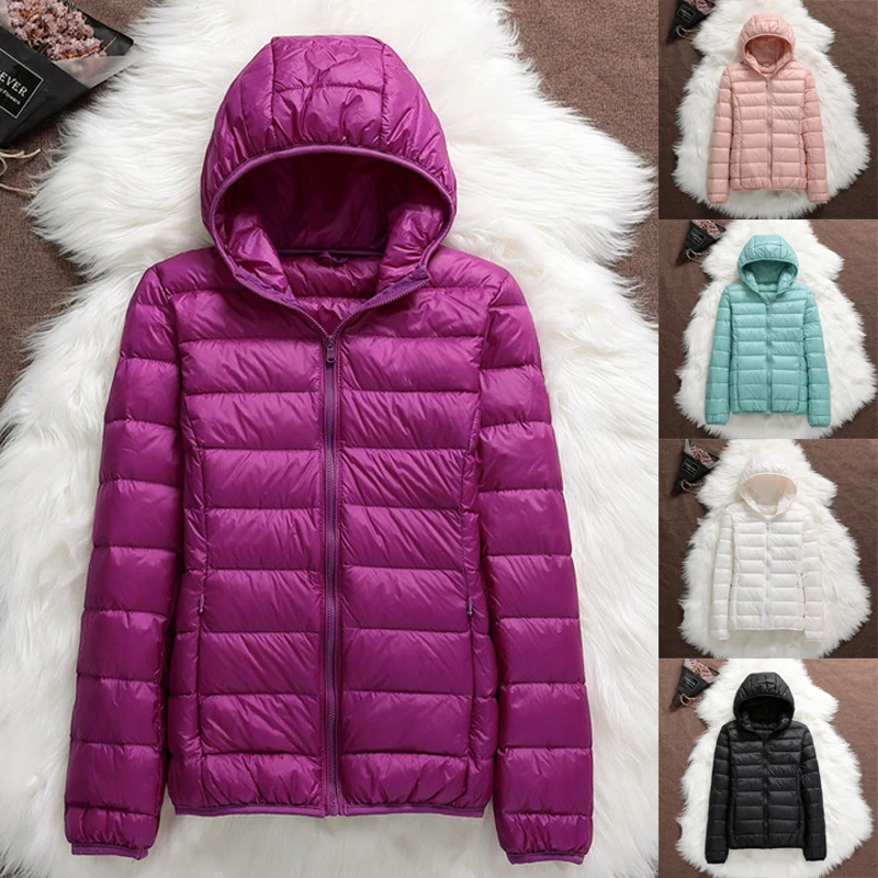 

Пуховик женский ультралегкий на белом утином пуху, 15 цветов