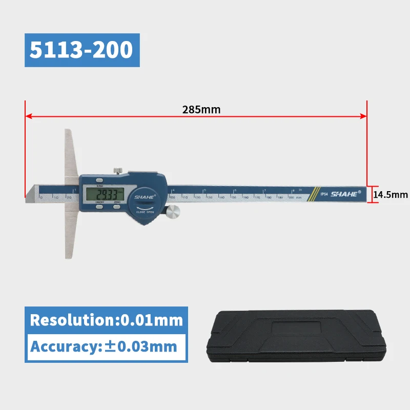

Штангенциркуль SHAHE, микрометр 150/200/300 мм, цифровой штангенциркуль из нержавеющей стали, электрический цифровой глубиномер