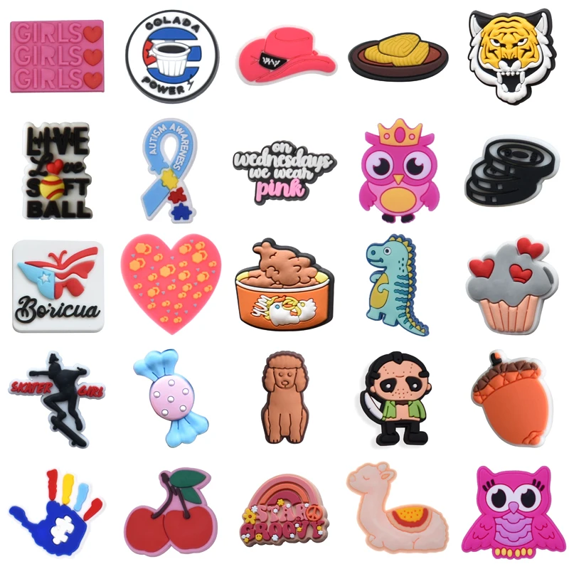 

Gifts Women Charm Shoes Accessories Para Pins Kids Men Boy Decorations for Crocs Shoe Charms Girl Set Jeans Wholesale Bulk Packs