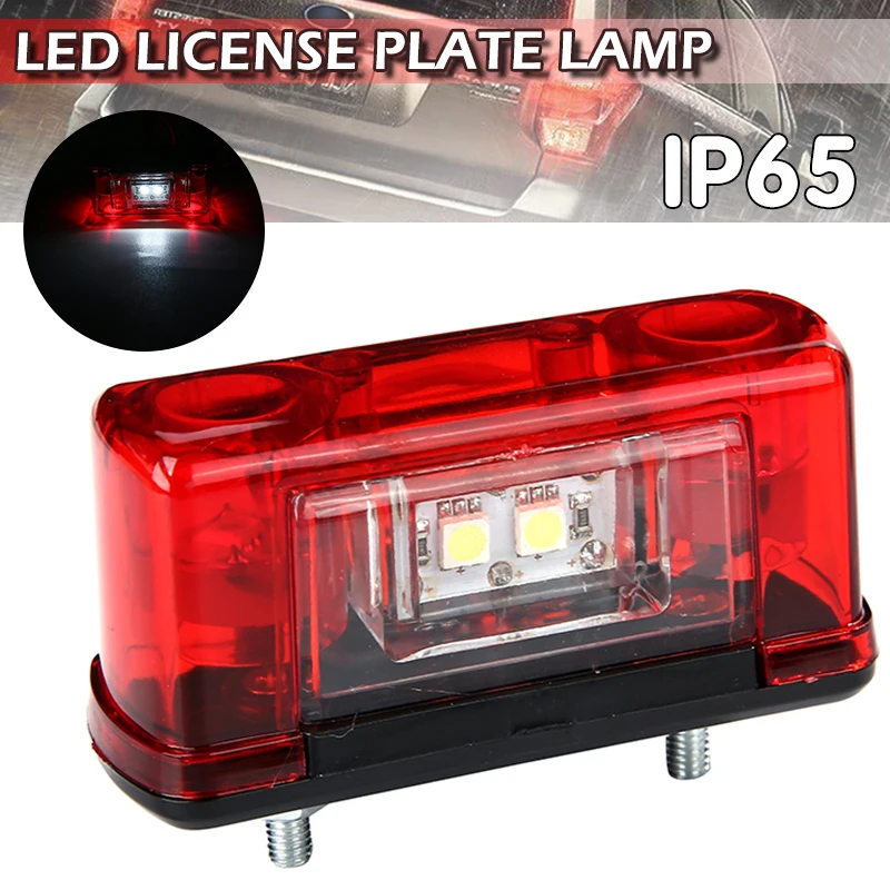 

1 шт., 4 светодиодный ные лампы для номерного знака грузовика, 10-30 в