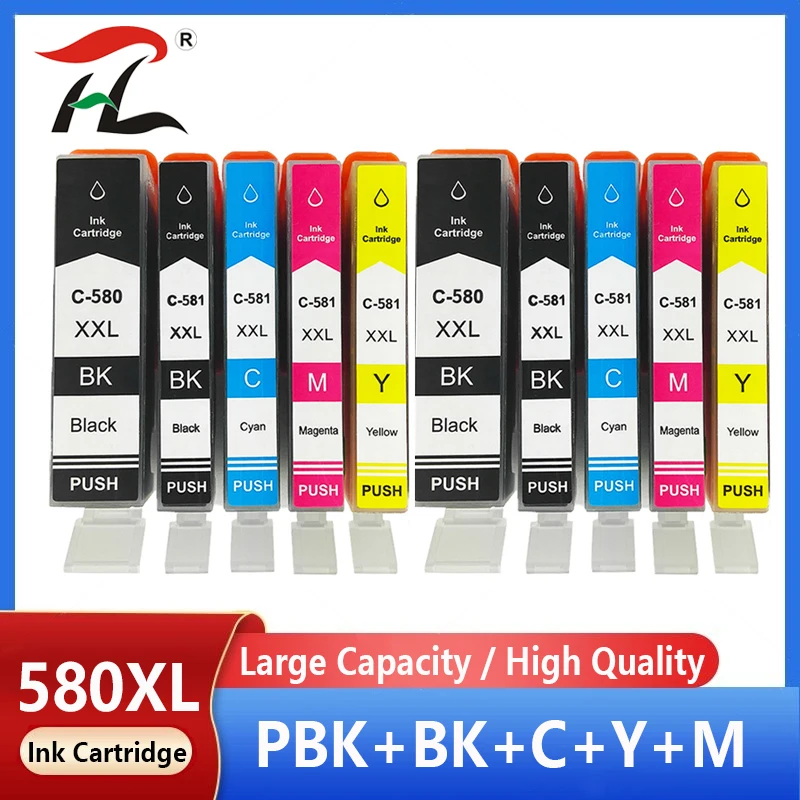 

pgi-580 cli-581 Compatible Ink Cartridge for Canon PGI580 CLI581 Pixma TR7550 TR8550 TS6150 TS6151 TS6350 TS705 TS6250 printer