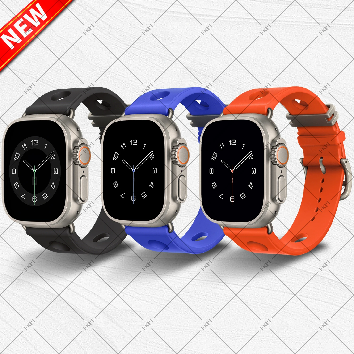 Фото Новый ремешок Scub'H Diving En Mer Néo Tricot Toile H Double Jeu Kilim Single Tour Twill Jump Attelage для Apple Watch Series 11 42 мм (2026 год) №3