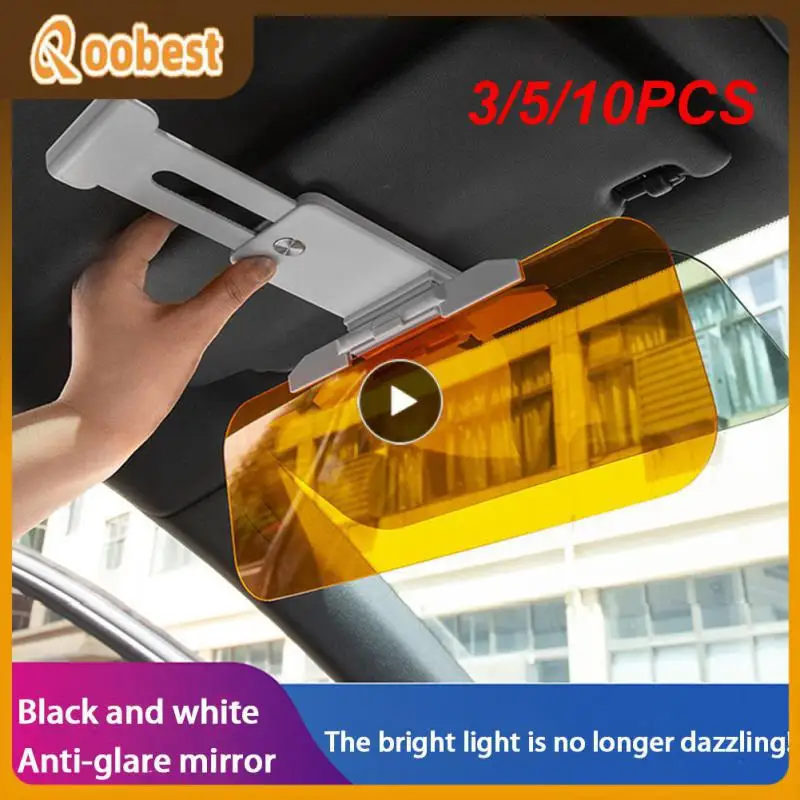 

3/5/10PCS Anti Sunlight Dazzling Universal Car Sun Visor Portable Vision Driving Mirror Anti Glare Interior Mirrors