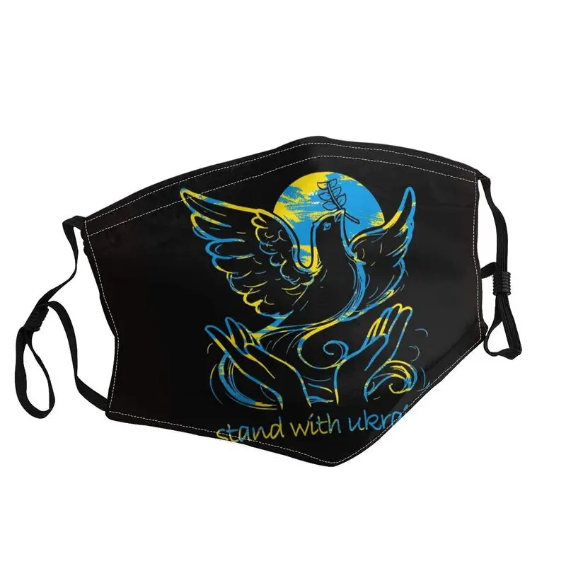 

Ukraine Freedom And Peace Dove+ Face Mask Men Women Dustproof Mask Protection Cover Respirator Breathable Mouth Muffle