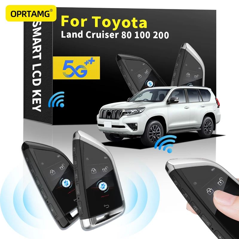 

Новый смарт-ключ автомобильные аксессуары для Toyota Land Cruiser 80 100 200 2000-2022 автомобильный смарт-ключ дистанционного управления ЖК-дисплей брелок