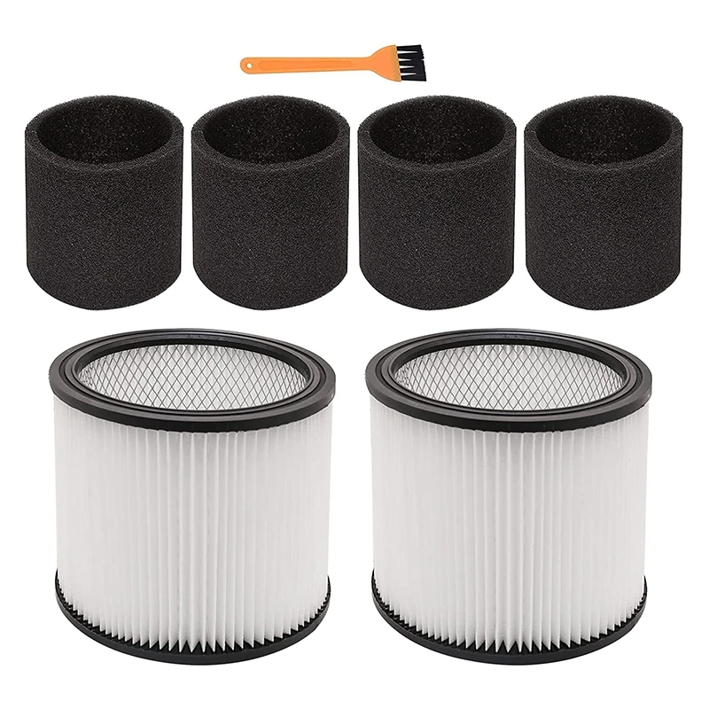 

7 Pack Replacement For Shop Vac Filter 90304 9030400 90333 90350 903-04-00, Fits 90585 Foam Sleeve And Most 5 Gallon Up