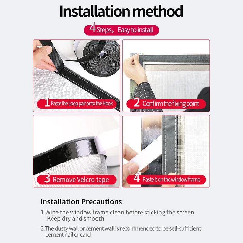 Москитные сетки для оконных экранов москитные защиты помещений Самоклеящиеся из