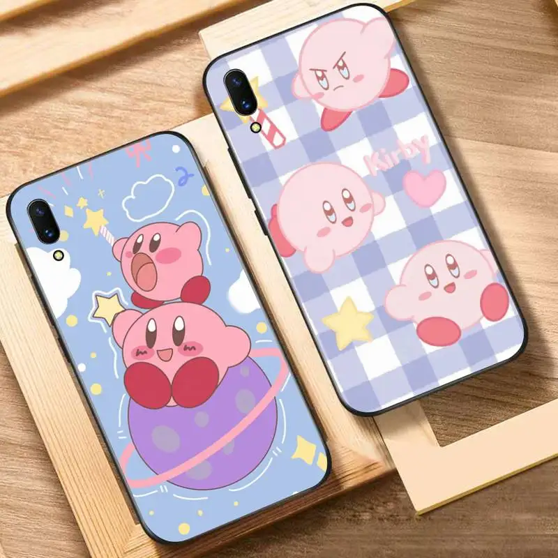 

Cartoon Cute k-Kirby Phone Case For Oppo Reno Realme C3 6Pro Cover For vivo Y91C Y17 Y19 Funda Capa