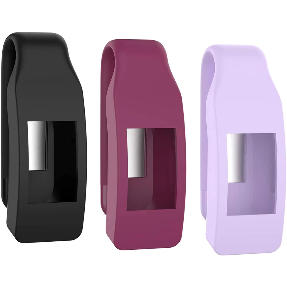 Комплект из 3 зажимов для Fitbit Inspire/Inspire HR со стальным листом силиконовый зажим