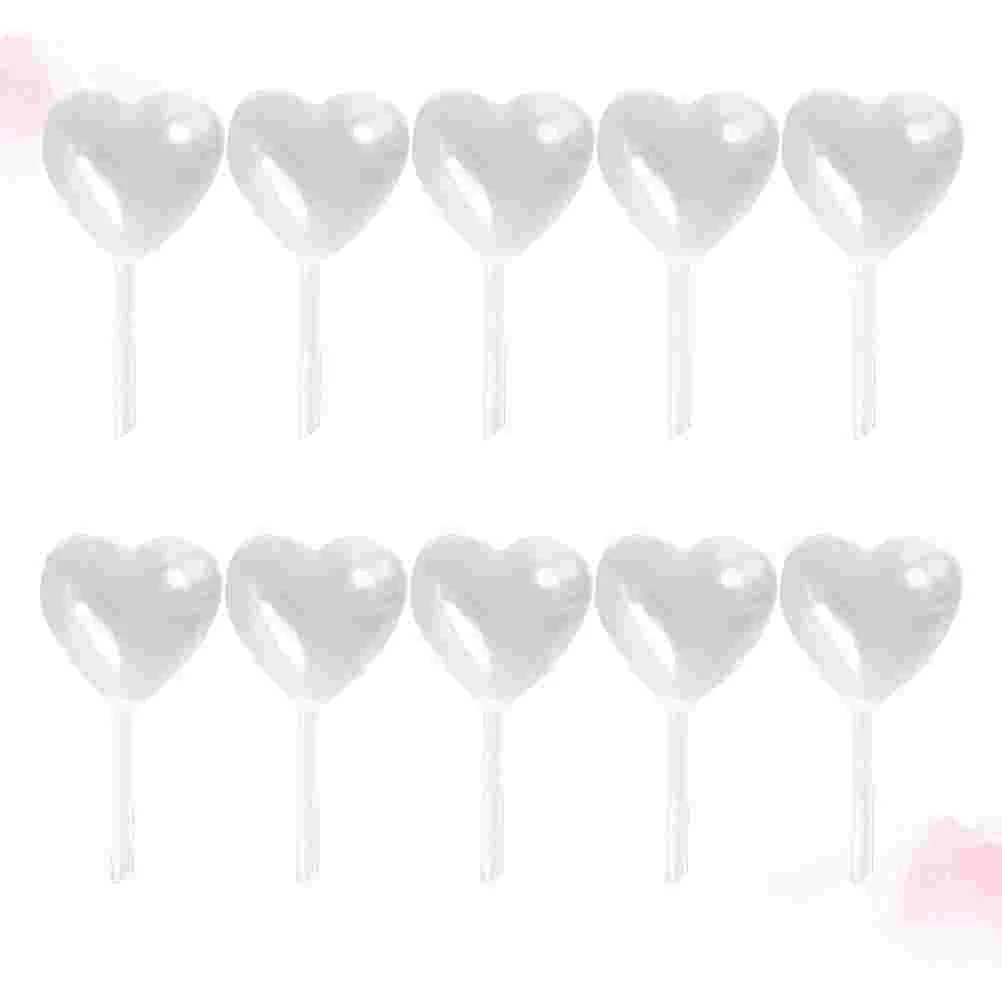 

50 Pcs Essential Oil Dropper Cake Ice Cream Dropper Heart Shape Baking Supplies Love Dropping Pipettes Ice Cream Pipettes