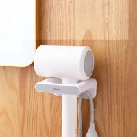 hair dryer holder blower organizer household bathroom wall mounted hair dryer storage shelf free punching hair dryer rack