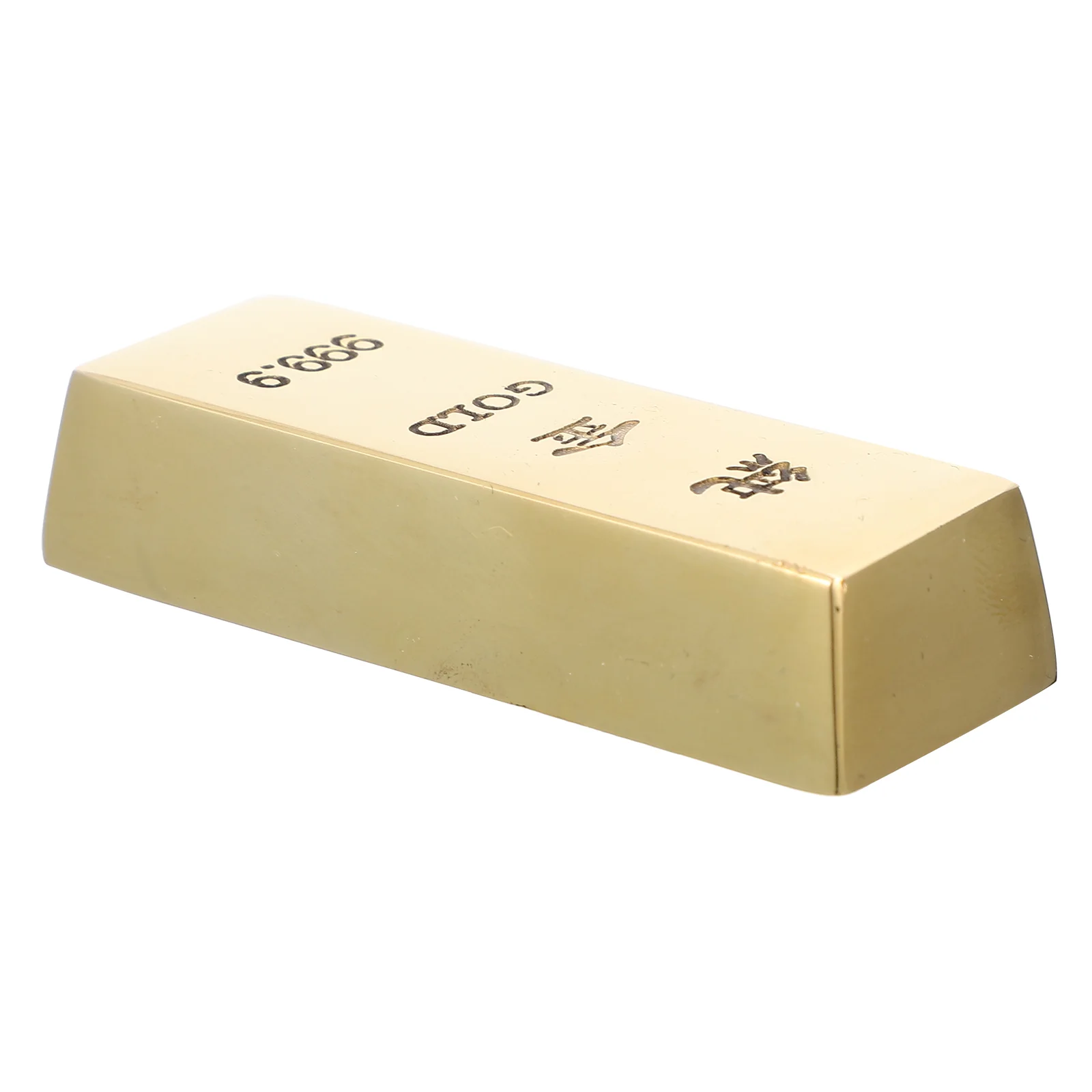 

Simulated Copper Gold Bar Artificial Golden Brick Prop Home Fortune Decor