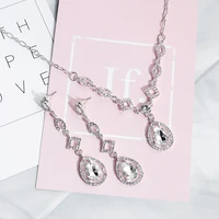 popular accessories wedding bridal necklace earrings jewelry set romantic elegent