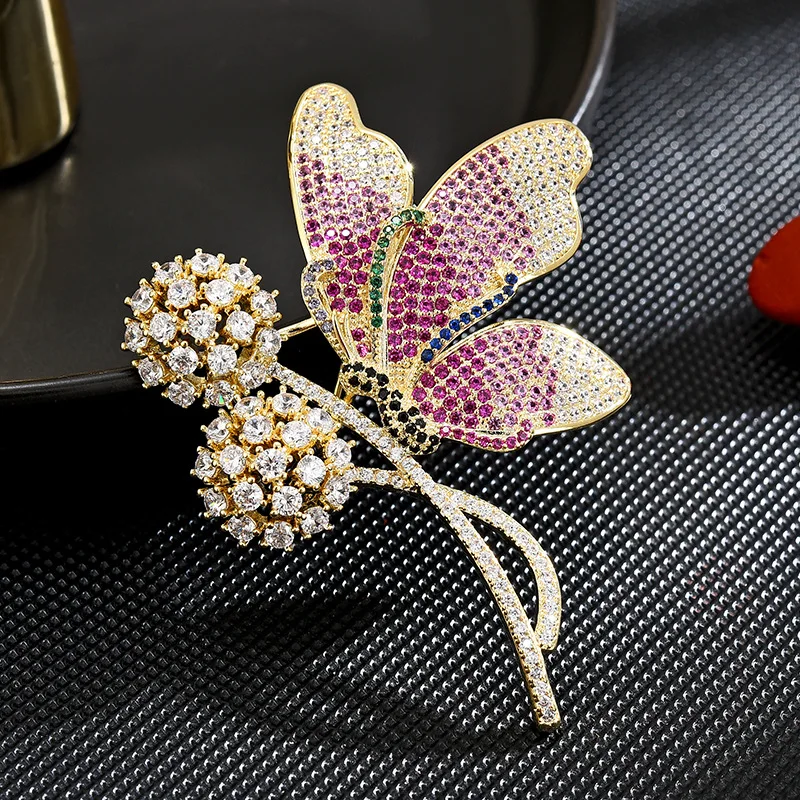 

Flower Butterfly Brooch