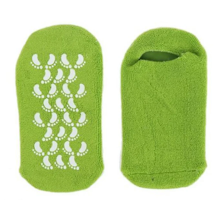 

Reusable SPA Gel Socks Gloves Moisturizing Whitening Exfoliating Foot Mask Ageless Smooth Hand Mask Foot Care Silicone Gel Socks