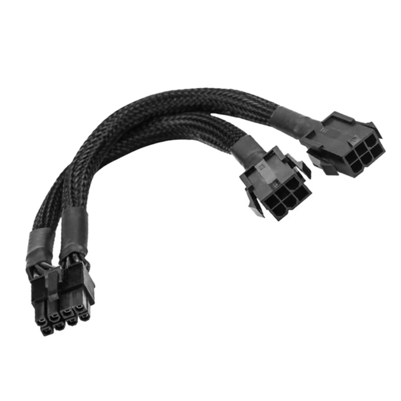 

Dual 6Pin to 8Pin GPU Cable for Graphics Card Adding- Two PCI-Express 6Pin Ports