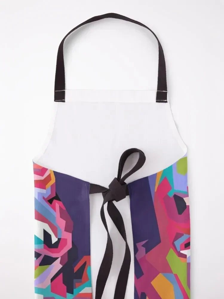 Абстрактная Долли Партон в WPAP Фартук для рисования домашних женщин Товары дома и