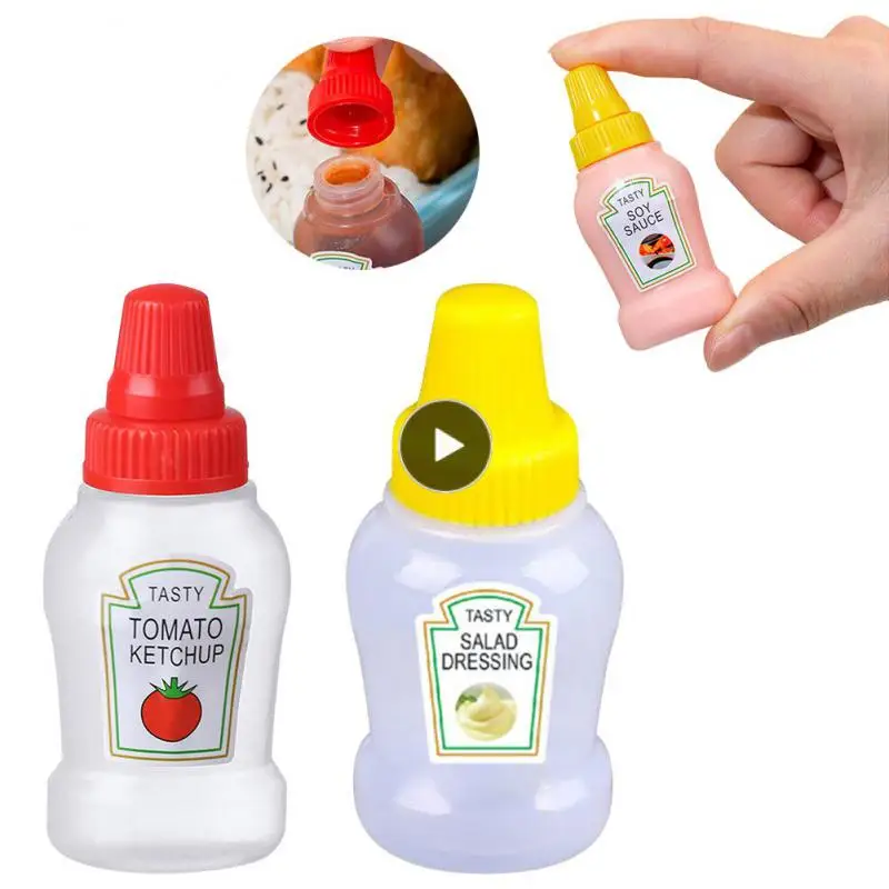 

Convenient Condiment Squeeze Bottle Covered Single Squeeze Bottle Multifunctional Portable Plastic Condiment Dispenser Plastic