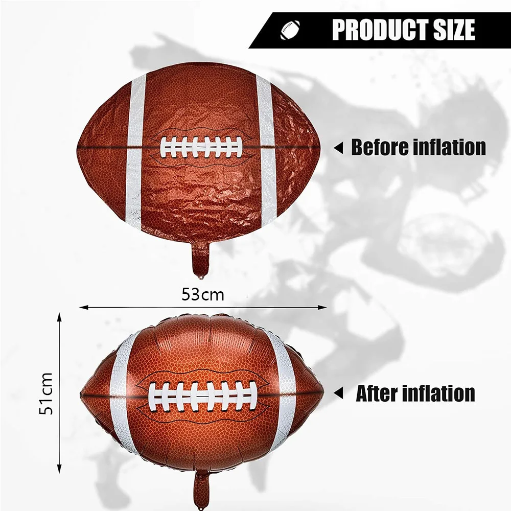 4 шт. футбольные фольгированные шары для вечеринки футбольный шар в форме