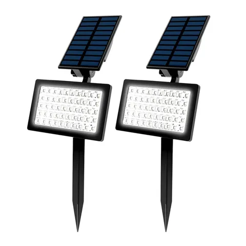 2 шт. солнечные садовые светильники IP65 Водонепроницаемый пейзаж газон наземная лампа яркое наружное украшение Солнечная энергия настенный светильник для дорожки