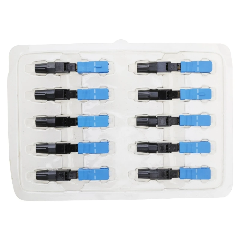 

E9LB 10 pcs Fast Connector Fiber Quick Connector Multimode FTTH Single UPC