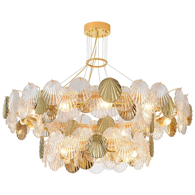 

Dimmable LED Art Deco Magic Fan Gold Silver Designer Chandelier Lighting Lustre Suspension Luminaire Lampen For Foyer