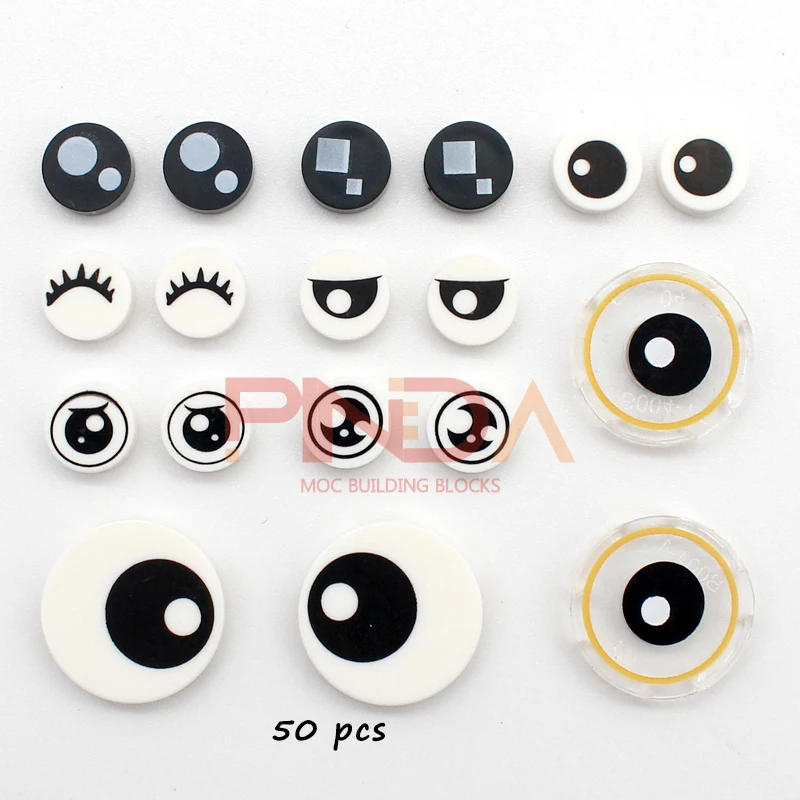 Фото 50 шт., Детский конструктор MOC, 98138 дюйма, 1x1 №1