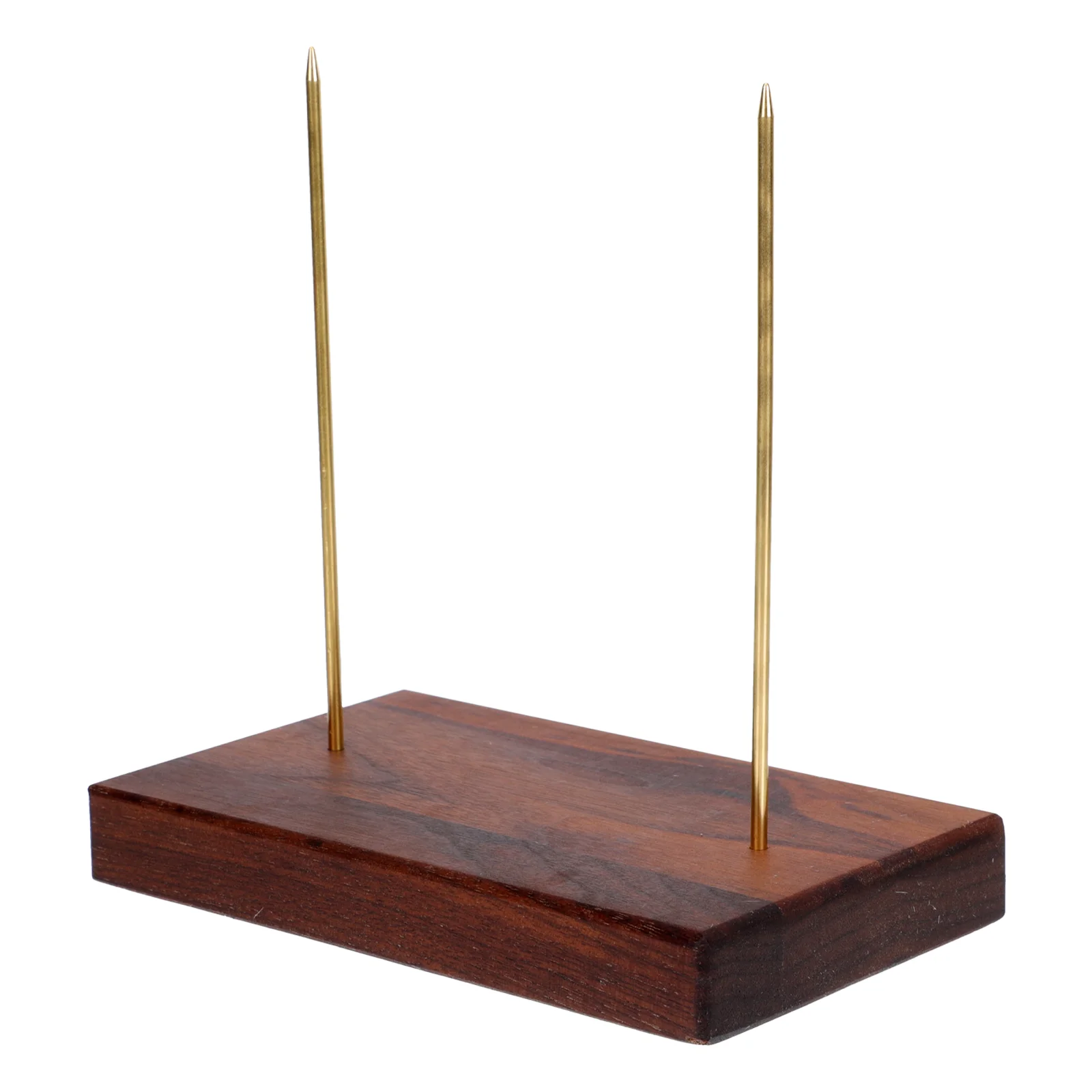 

Solid Wood Desk Inserter Organizer Spindle Storage Rod Bill Wooden Memo Holder Paper Office