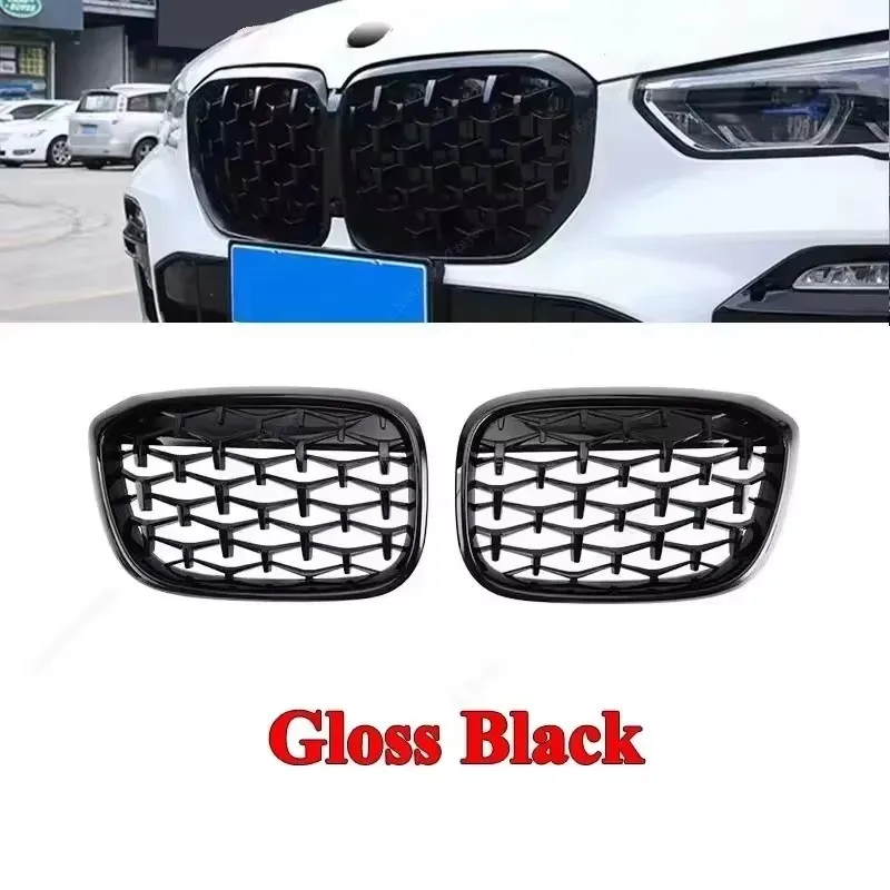 

Передние решетки для почек, сменная решетка, решетка переднего бампера автомобиля для BMW X3 G01 X4 G02 2017-2021, алмазные решетки в стиле Meteor