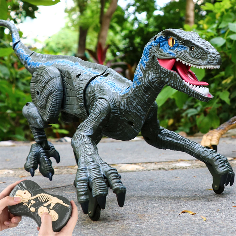 

2.4G RC Dinosaur Raptor Jurassic Remote Control Velociraptor Toy Electric Walking Dino Dragon Toys for Childrens Christmas Gifts