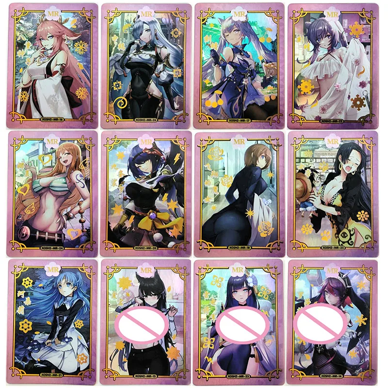 

Anime Goddess Story Rare MR Flash Card Beelzebul Yae Miko Keqing Hancock Collection Toy Solitaire Christmas Birthday Present