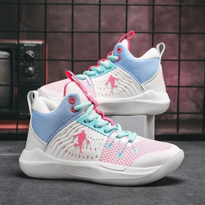 

Basketball Shoes For Boys Comfortable Mesh Kids Sneakers Non-Slip Children Trainer Sports Shoe