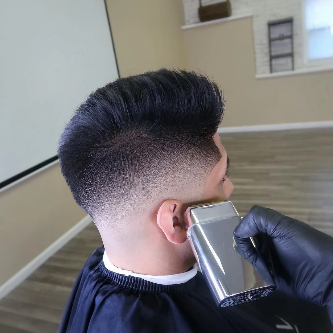 Перезаряжаемая металлическая Бритва для парикмахера бороды мужчин