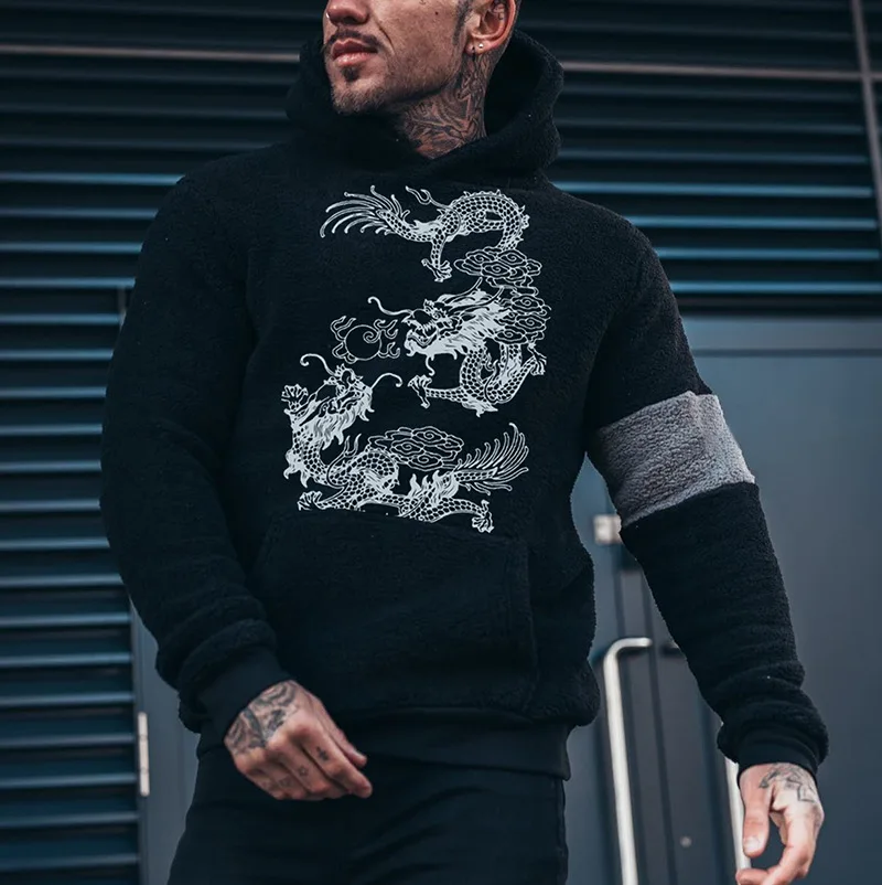 

Men's Hoodie Autumn and Winter New Dark Department of Gothic Fashion Leisure Large Size Hoodie