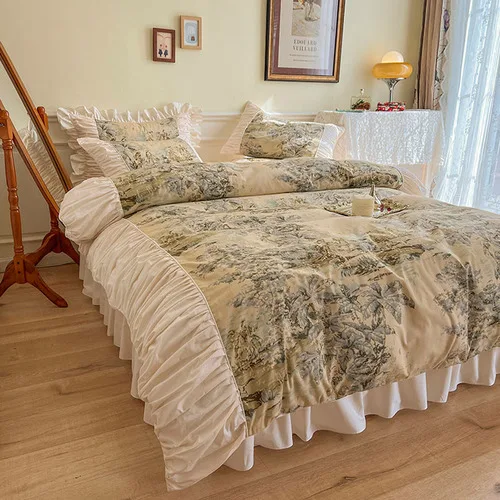 Романтическое искусственное винтажное постельное белье, Королевский размер, принцесса, ручная работа, набор пододеяльников ынсук ким гоблин романтическое заклятье