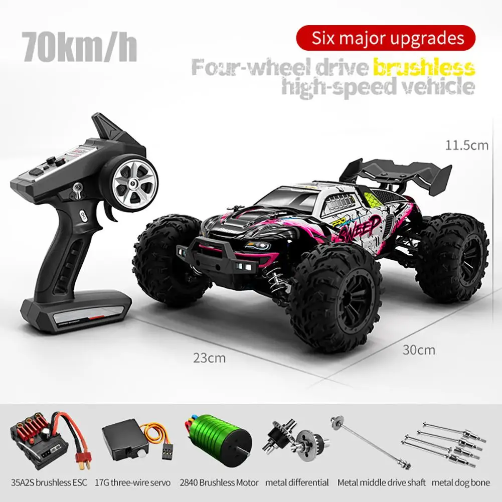 1:16 Full Scale High-speed Remote Control Car 4wd Big-wheel Remote Control Vehicle Toy For Boys Gifts Scy16101pro