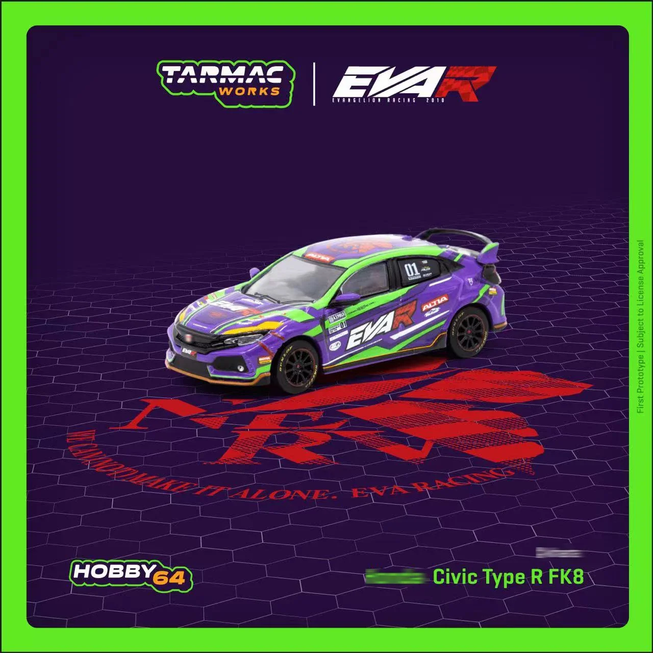 

Tarmac работает 1:64 CIVIC Тип R FK8 EVA гоночные литые модели автомобилей Коллекция миниатюрных машинок игрушки