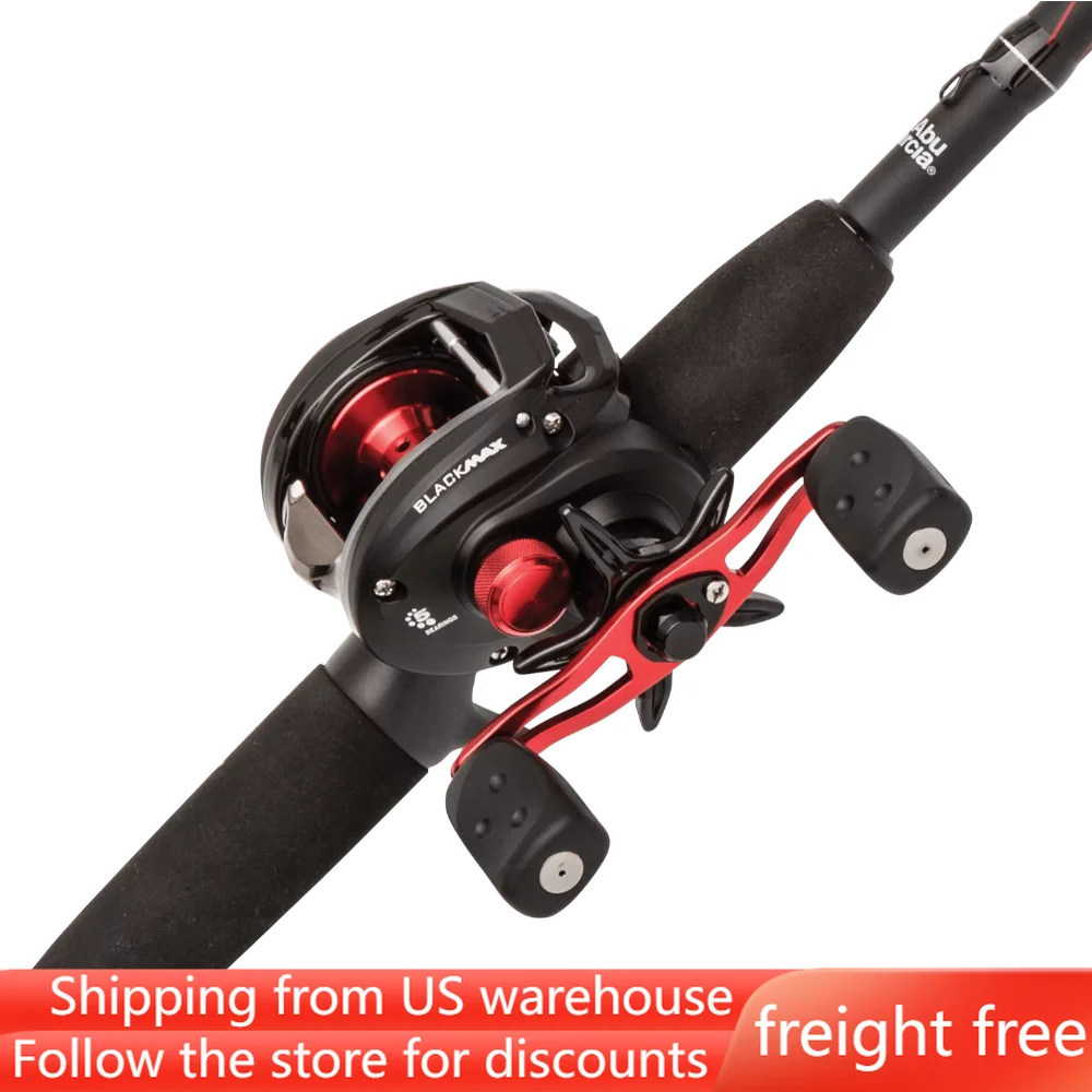 

7' Black Low Profile Fishing Rod and Reel Combo,freight free