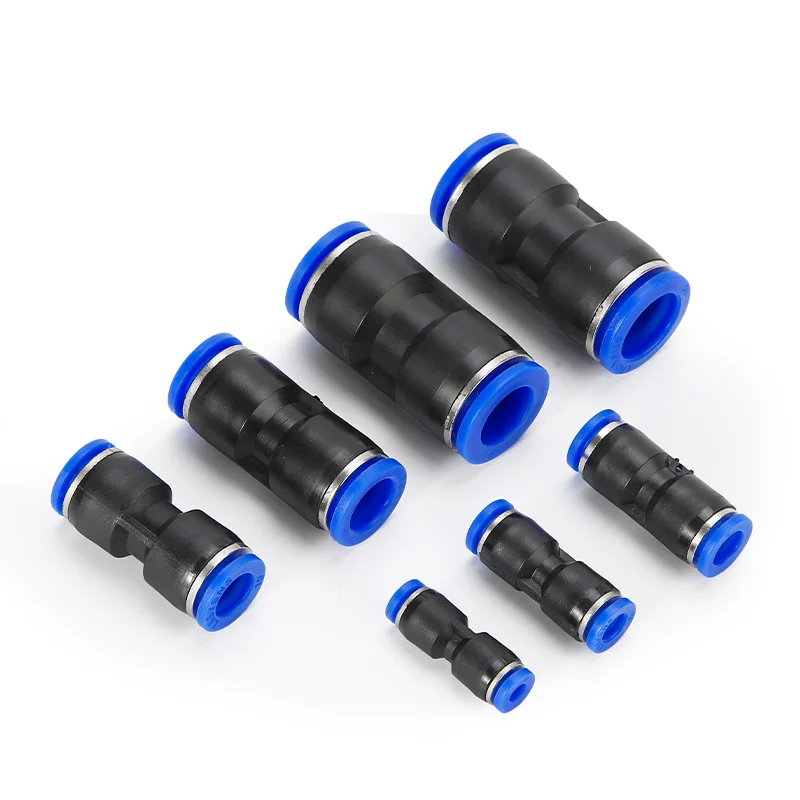 

Pneumatic Fittings Fitting Plastic Connector PU PG 4mm 6mm to 8mm 10mm Air water Hose Tube Push in Straight Gas Quick Connectors