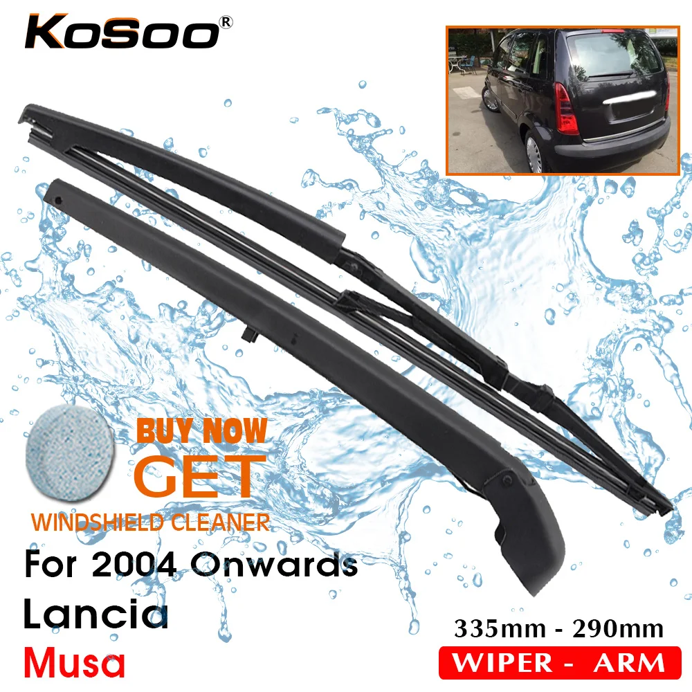 

KOSOO Auto Rear Blade For Lancia Musa,335mm 2004 Onwards Rear Window Windshield Wiper Blades Arm,Car Styling Accessories