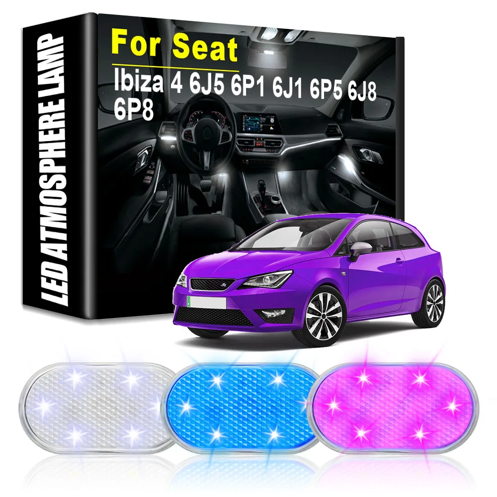 

Car LED Atmosphere Lights Car Rechargeable Touch Lamps Automotive Goods Car Accessories for SEAT Ibiza 4 6J5 6P1 6J1 6P5 6J8 6P8