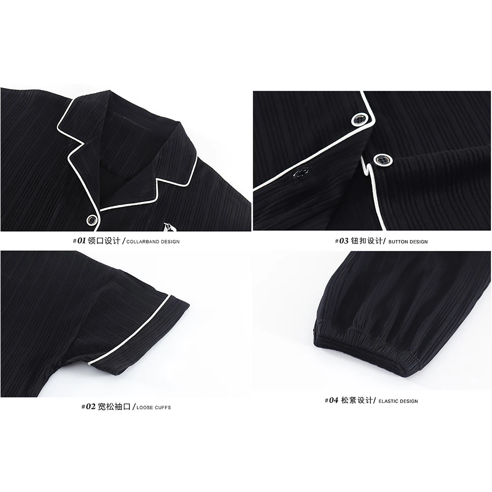 Couples 100% Cotton Sleepwear Women's Summer Casual Solid Short Sleeve Pyjamas Long Pajamas Pants Suit Comfort Men Pajama Sets