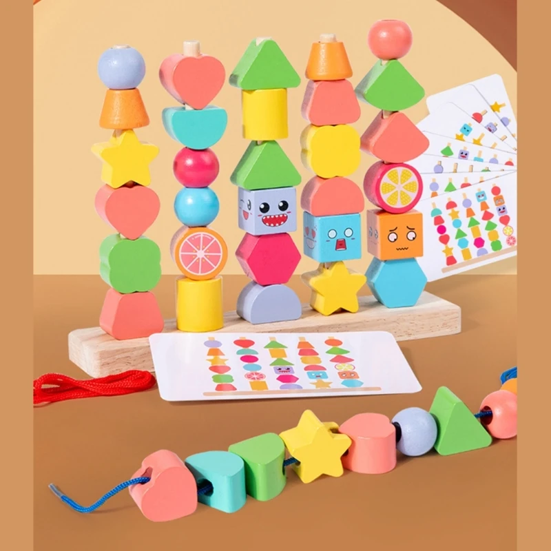 

Детские пазлы для шнуровки для взрослых, семей и детей. Симпатичная геометрия. Соберите