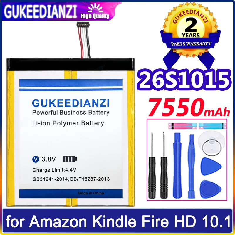 

7550mAh 26S1015 58-000187 Li-polym Bateria For Amazon Kindle Fire HD 10.1 7th Gen SL056ZE Original Battery High Quality Batterie